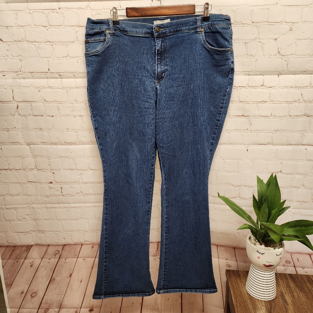 Women Within 5 pocket Boot Flare Jeans 18W